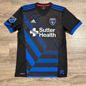 Adidas San Jose Earthquakes 2017-2018 Home Jersey Men’s Medium